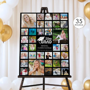 Graduation Party 35 Photo Display Brush Typography Foam Board