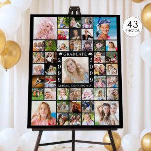 Graduation Party 43 Photo Collage Personalized Foam Board
