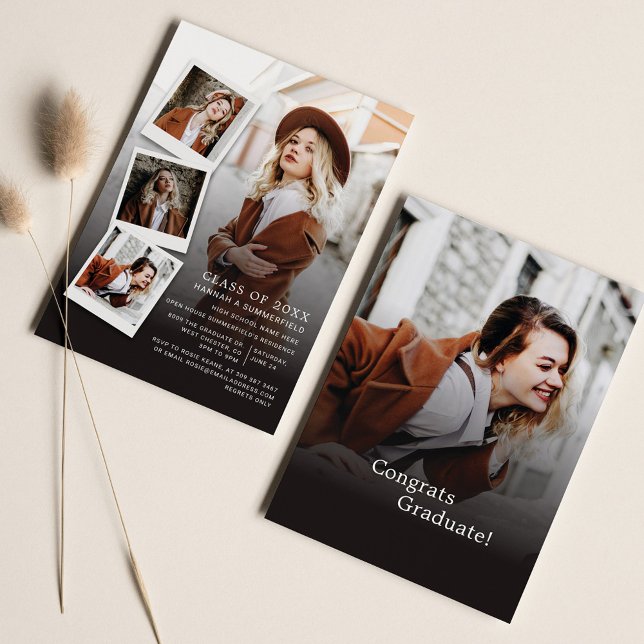 Graduation Party 5 Photos Modern Grad 2026 Invitation (Creator Uploaded)