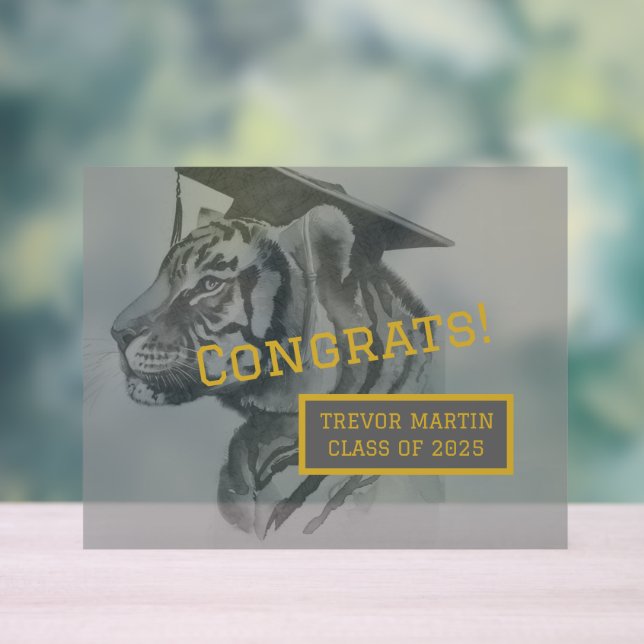 Graduation Party Acrylic Sign (Neutral)