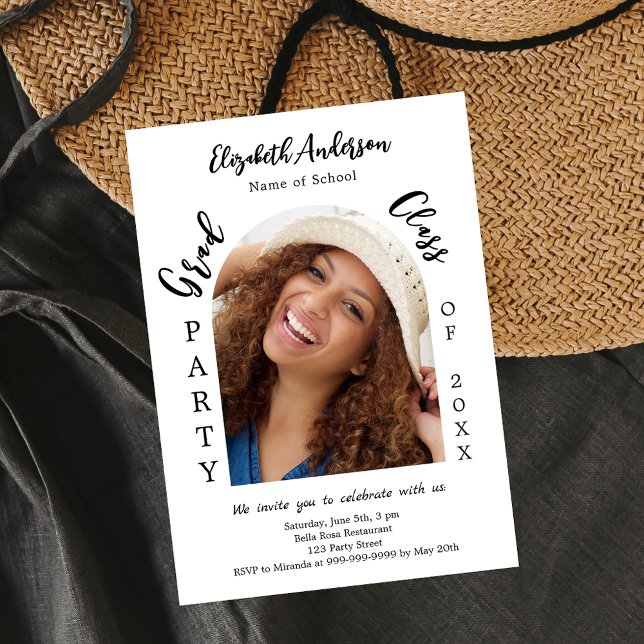 Graduation party arch photo class 2026 invitation (Creator Uploaded)