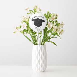 Graduation Party Black and White Personalize Table Balloon