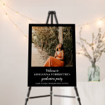 Graduation Party Black Welcome Sign | Grad Photo
