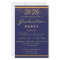 Graduation party blue gold 2026 budget invitation