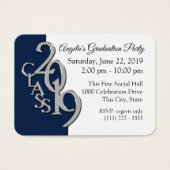 Graduation Party Blue Photo Insert Card 2019 (Front)