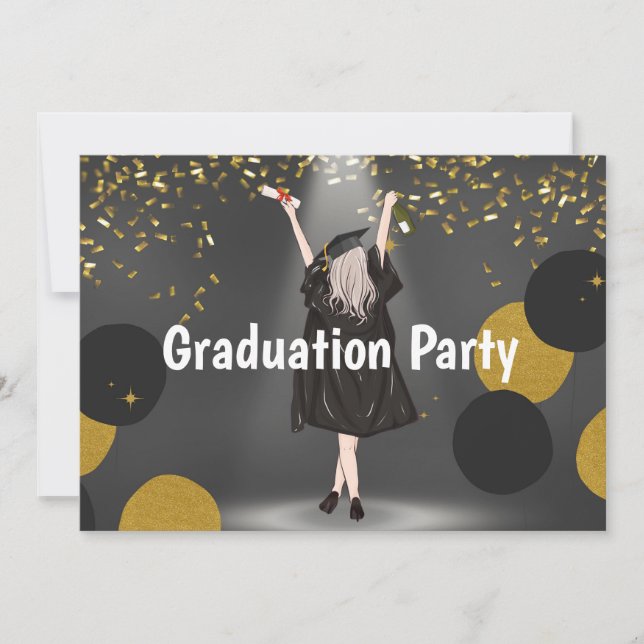  Graduation Party  Card (Front)