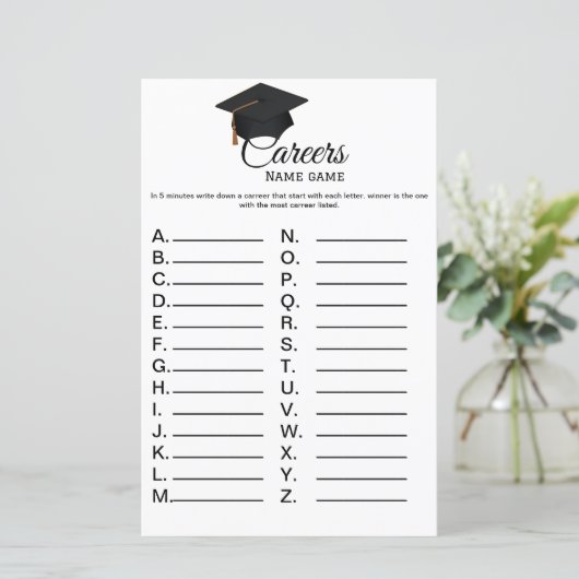 Graduation party carreer game fun graduate party  (Standing Front)