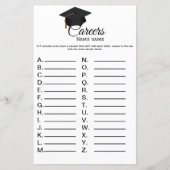 Graduation party carreer game fun graduate party  (Front)