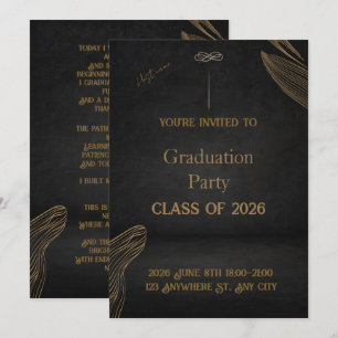 Graduation Party Celebration – A Stylish Milestone Invitation