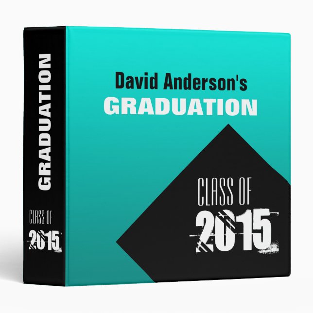 Graduation Party Class of 2018 Custom Guest Book 1 Binder (Front/Spine)