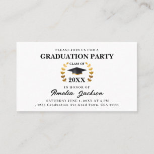 Graduation Party Class of 2023 Insert Card