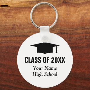 Graduation party class of 2026 custom photo keychain