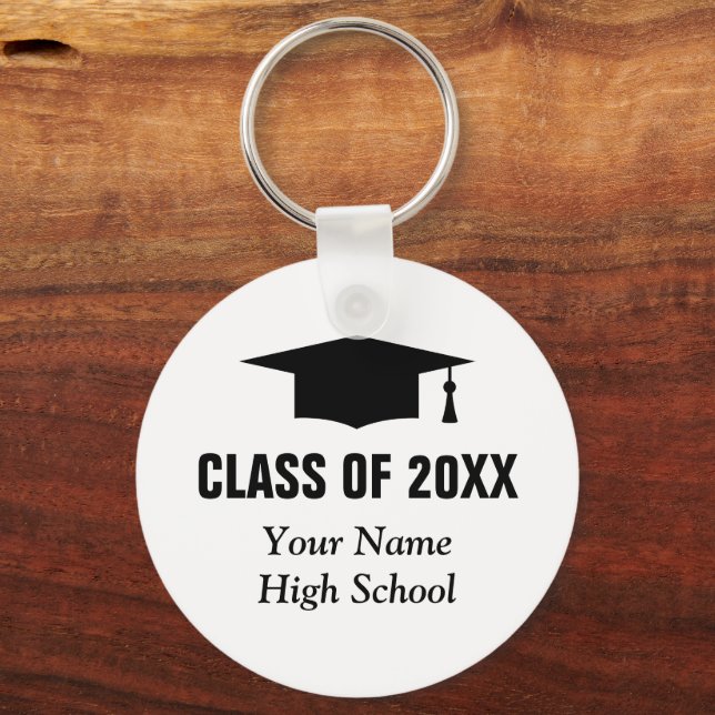 Graduation party class of 2026 custom photo keychain (Front)