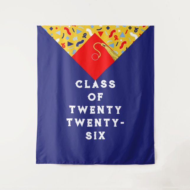 Graduation Party Class of 2026 Photo Backdrop (Front)