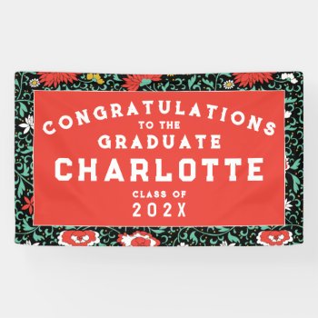 Graduation Party Congrats Banner by ebbies at Zazzle