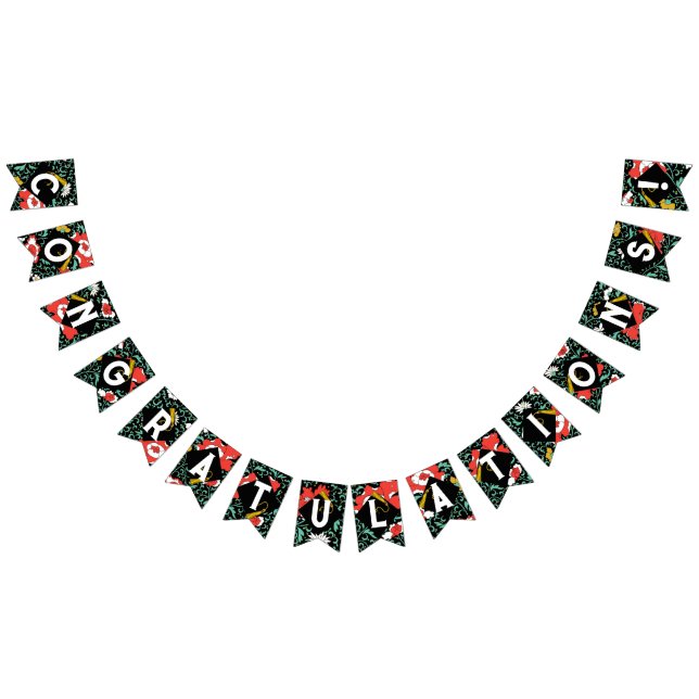 Graduation Party Congrats Bunting Flags (All)