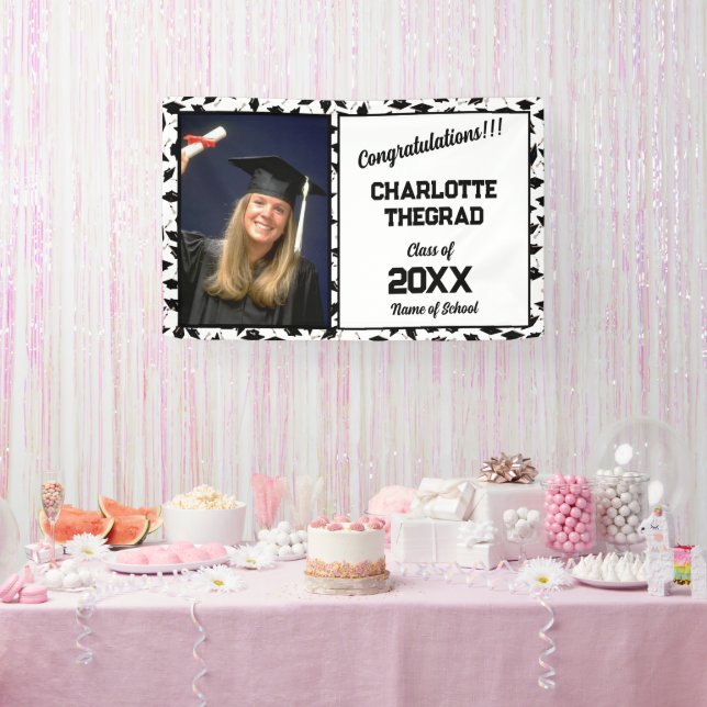 Graduation Party Congratulations Personalized Banner (Party)