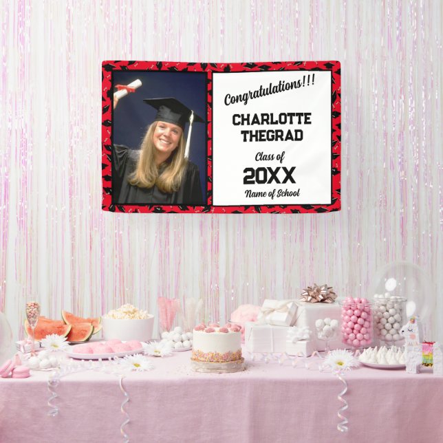 Graduation Party Congratulations Personalized Banner (Party)