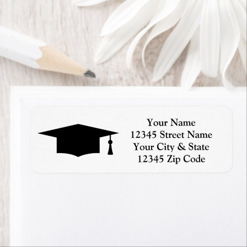 Graduation party custom return address labels