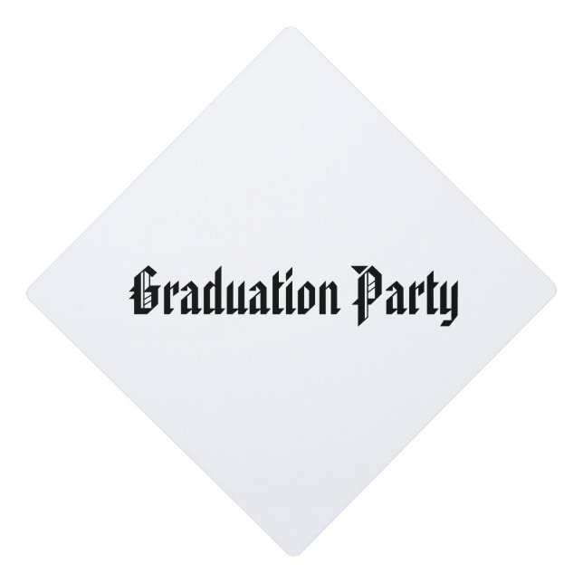Graduation Party Custom Students Cap Topper (Front)