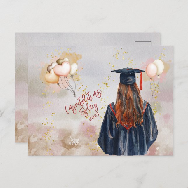 Graduation Party Daughter Congratulations Postcard (Front/Back)