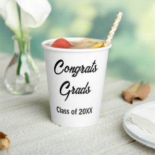 Graduation Party Decor  -Disposable Paper Cup