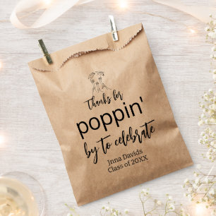 Graduation Party Decor Popcorn Class of 2026 Favor Bag