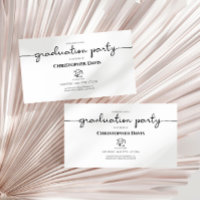 Graduation Party Details Card, Mini Graduation