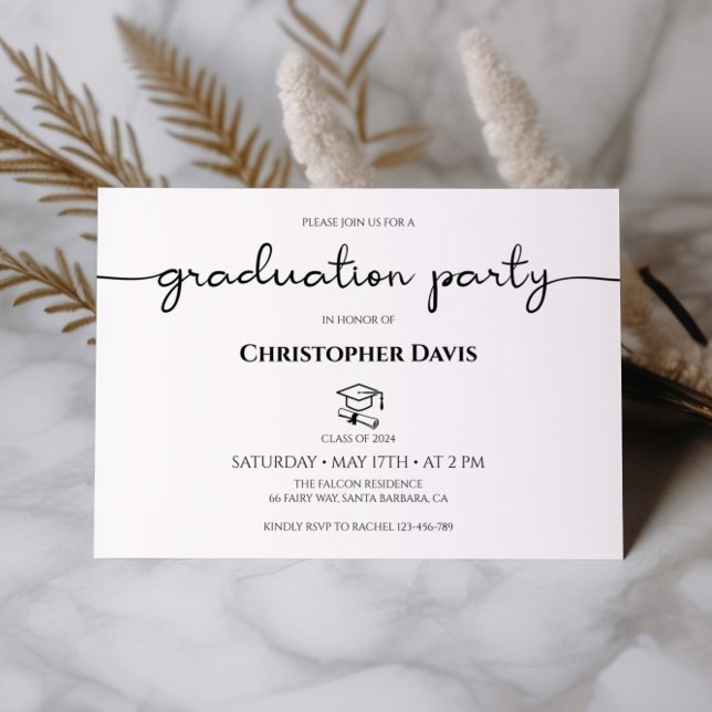 Graduation Party Details Card, Mini Graduation Invitation (Creator Uploaded)