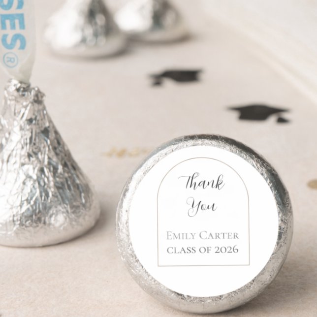 Graduation Party  | Elegant Script Hershey®'s Kisses® (Creator Uploaded)