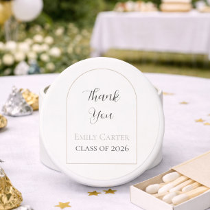Graduation Party Elegant Script Mini Candle Favors