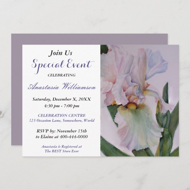 GRADUATION PARTY EVENT INVITE (Front/Back)