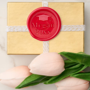 Graduation party favor custom color wax seal wax seal sticker