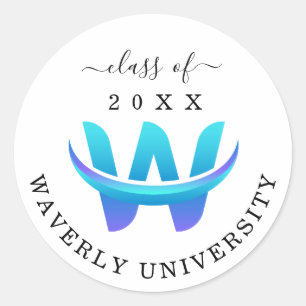Graduation Party Favor Grad Party 2025 Decoration Classic Round Sticker
