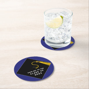 Graduation Party Favors Round Paper Coaster