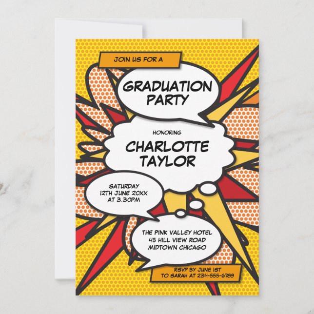 Graduation Party Fun Modern Class of 2022 Invitation (Front)