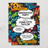 Graduation Party Fun Modern Colorful Class of 2022 Invitation (Front/Back)