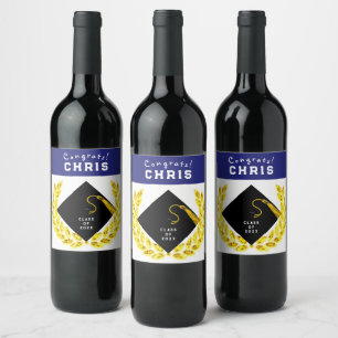 Graduation Party Gift Wine Label