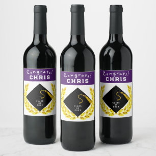 Graduation Party Gift Wine Label