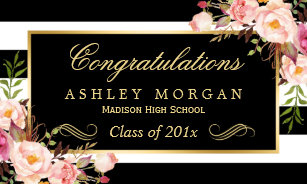 graduation banners signs zazzle