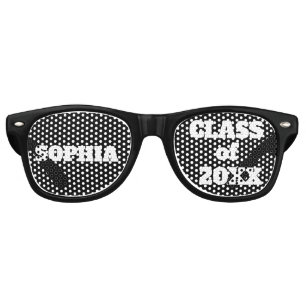 Graduation Party Graduate Class Of Add Year Retro Sunglasses