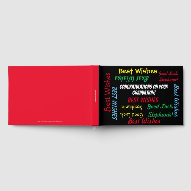 Graduation Party Guest Book Fun Colorful (Full)