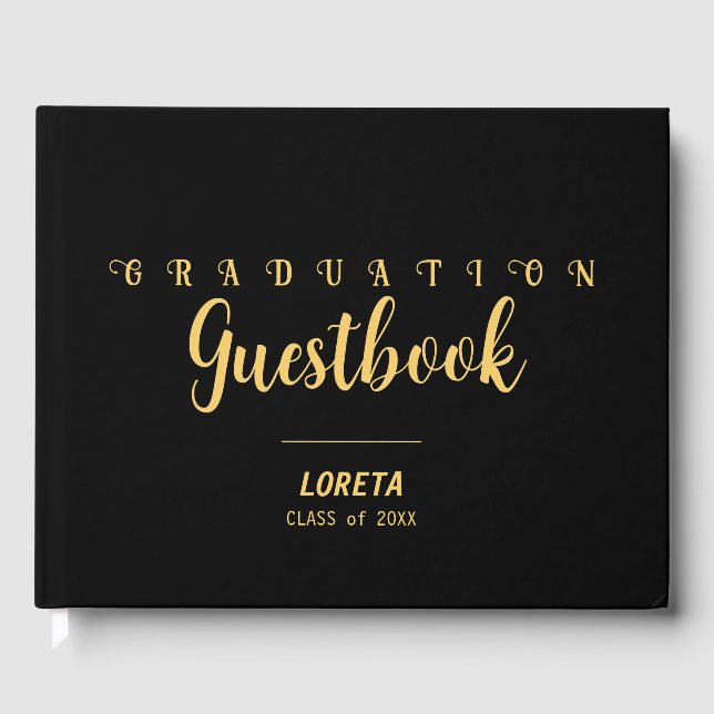 Graduation Party Guestbook (Front)