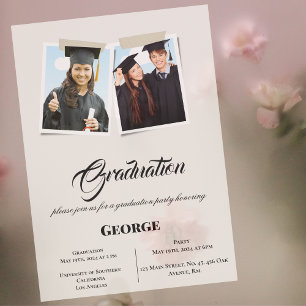 Graduation party honoring invitation