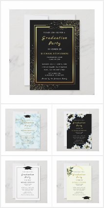 Graduation Party Inivitation Cards Collection