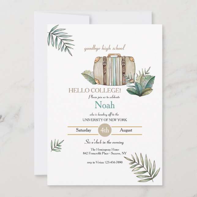 Graduation Party Invitation (Front)