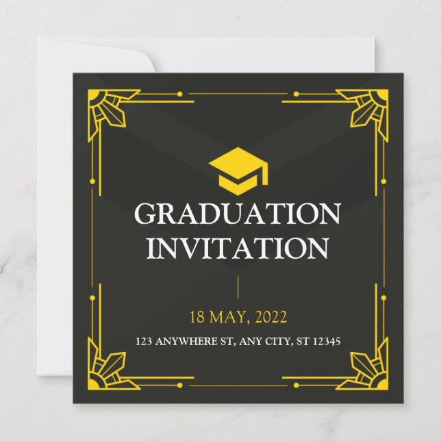 Graduation party invitation  (Front)