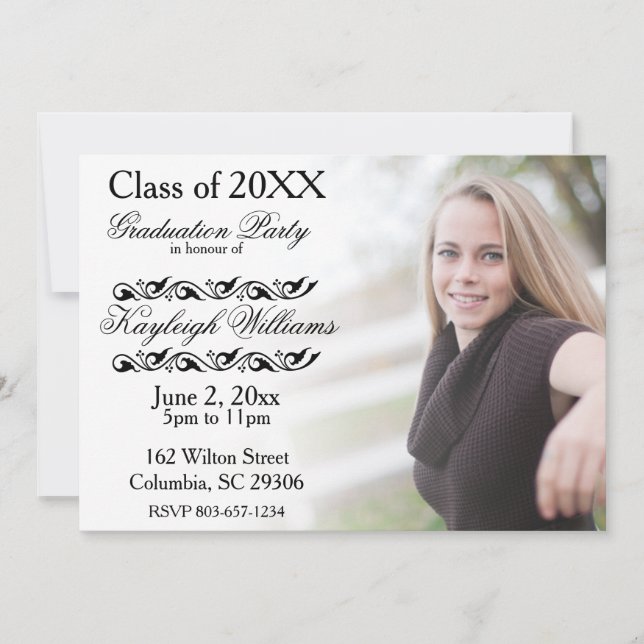 Graduation Party Invitation (Front)