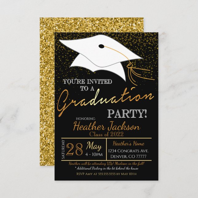 Graduation Party Invitation (Front/Back)