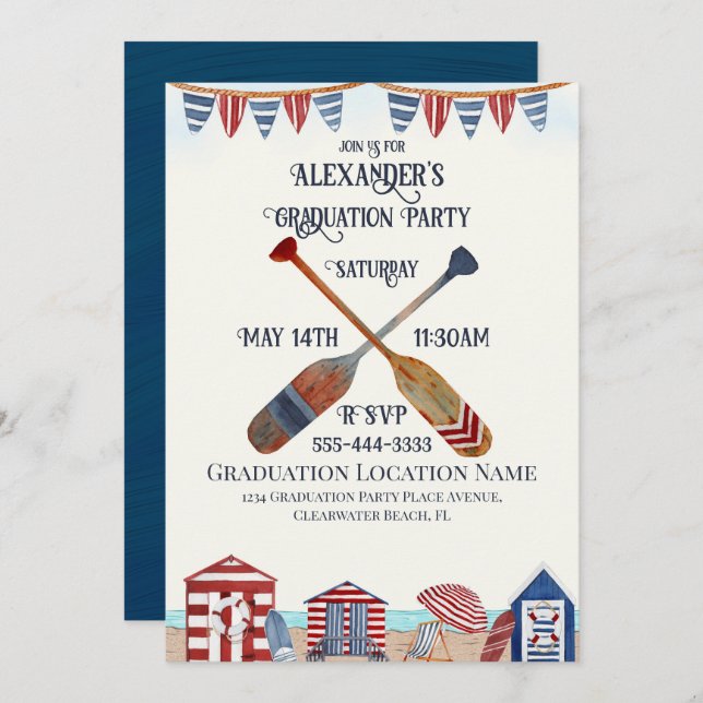 Graduation Party Invitation (Front/Back)